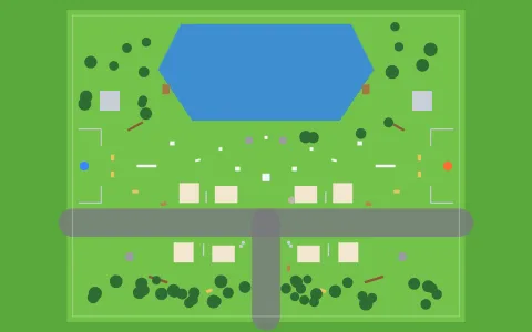 Overhead plan of Lakeside