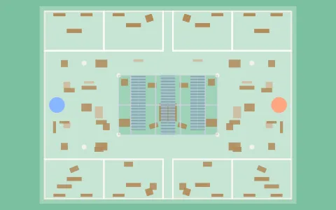 Overhead plan of Galleria