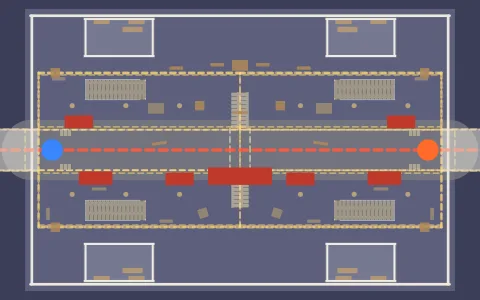 Overhead plan of Last Stop