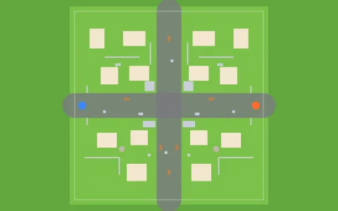 Overhead plan of Village